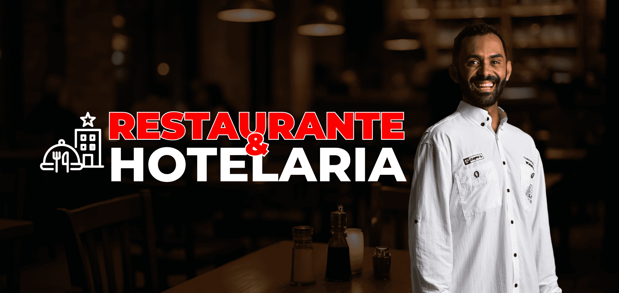 Uniforme para restaurante e hotelaria